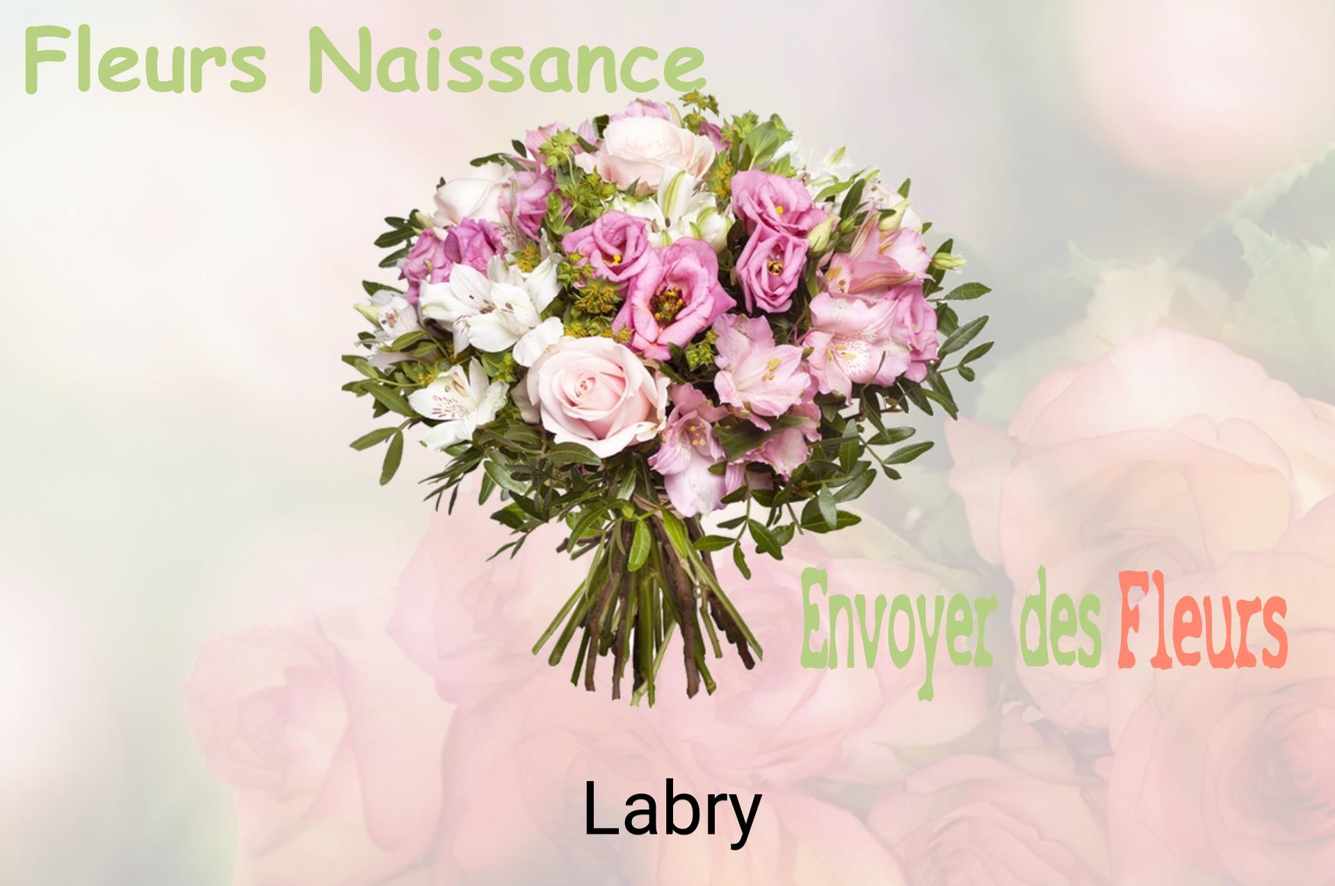 Bouquet de fleurs de naissance livré à Labry
